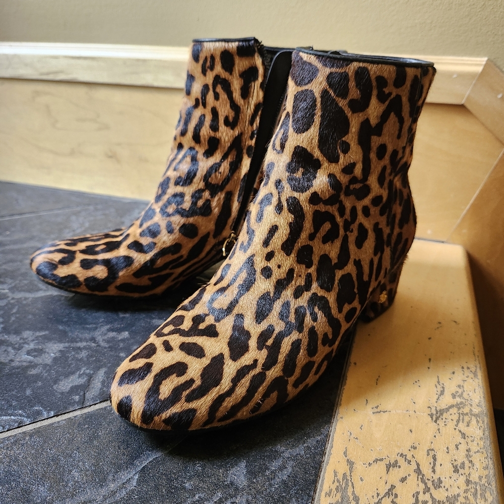 Lauren Ralph Lauren Welford III Leopard Ankle Boots